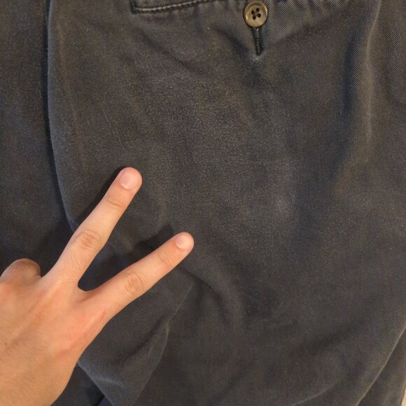 Polo Ralph Lauren Mens 38x34 (measures 36x33) Blue Chino Pants Flat Front - Picture 7 of 10